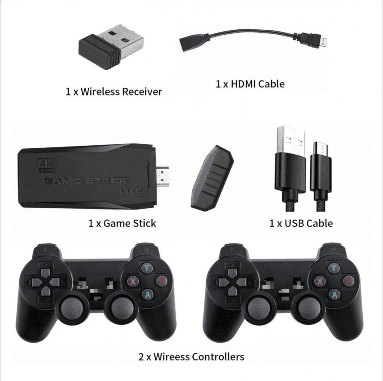 NovaMart - Wireless Controller Gamepad 2.4 con oltre 40.000 Giochi
