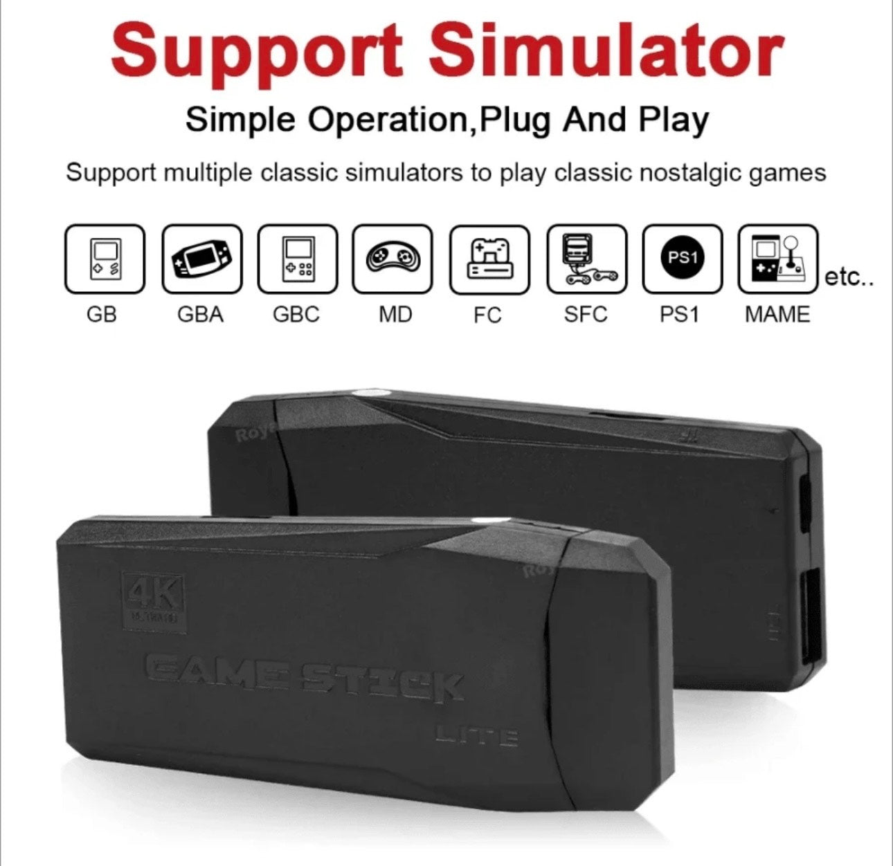 NovaMart - Wireless Controller Gamepad 2.4 con oltre 40.000 Giochi